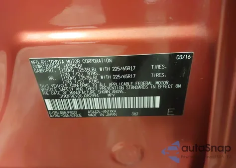 2016 Toyota Rav4 Le from USA, damaged, VIN JTMZFREV2GJ082994